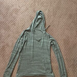 Green Light Weight Hooded Top